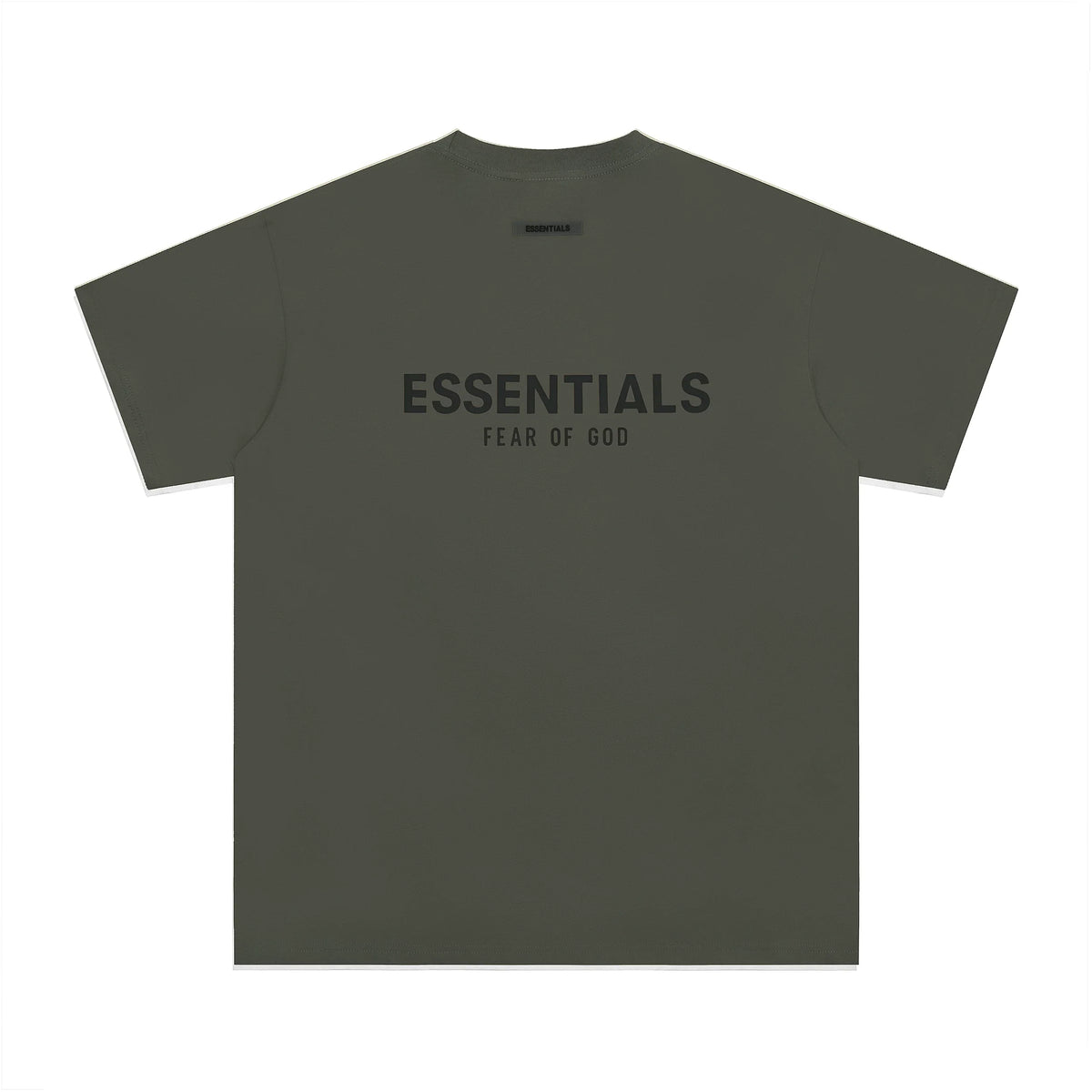 Fear Of God Essentials Core Logo Oversized T‑Shirt Dark Olive