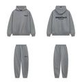 Fear Of God Essentials Hoodie Sweatpants Tracksuit Set Dark Heather Grey