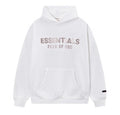 Fear Of God Essentials Hot Stamped Large Logo Pullover Hoodie White