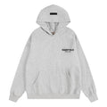Fear Of God Essentials Chest Logo Pullover Hoodie Light Heather Grey