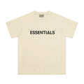 Fear Of God Essentials 3D Chest Logo Short Sleeve T-Shirt Cream